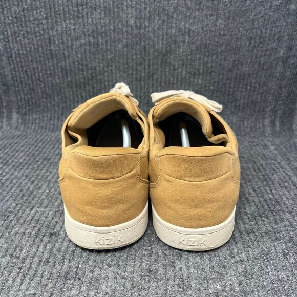 Kizik Irvine Hands Free Canvas Low‎ Top Sneaker Maple Sugar Beige Mens 15 Wide - Picture 4 of 10